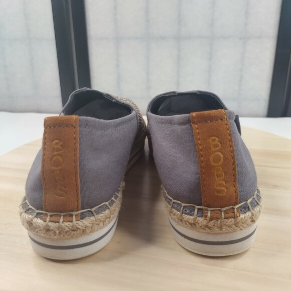 Skechers BOBS Breeze Moonbeam Stars Gray Canvas Espadrille Sneakers Women US 7.5 - Picture 6 of 13